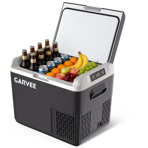 Car Refrigerator, 19QT(18L) Car Fridge Portable Freezer Compressor Electric Cooler, Portable Refrigerator, Rapid Freezing, -4°f to 68°f (-20°c to 20°c), 12/24V