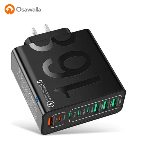 4 USB-C & 4 USB-A Fast Charging USB Hub PortableSmart 8port Charger for Multiple Devices SmartCharger for Phones, Tablets & More fathersdaygift Usb C Ports Usb C Adapter Multiport,back to school,back to school haul