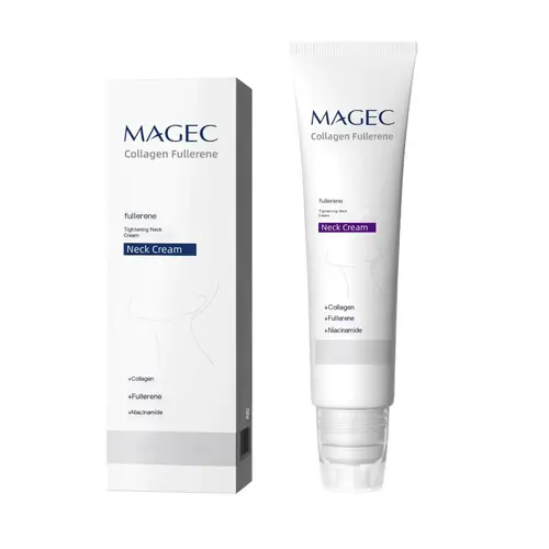 Collagen Firming Neck Cream with 5 Rollers - Lightweight, Hydrating, Hyaluronic Acid, Vitamin C+E - Reduces Wrinkles & Double Chin, Relieves Edema - Collagen Firming/Tighten & Smooth Neck Care, Body Care, Perfect Mother’s Day Gift for Wrinkled Skin