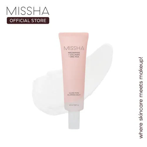 [MISSHA Official] Glow Pore Blurring Balm (40mL) – Hydrating Blurring Primer, Soft Radiant Finish, Pore Refining & Long-Wear Makeup Prep