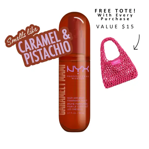 [NEW] Caramelt Mami Fat Oil Hair & Body Fragrance Mist, Lightweight & Non-Sticky, 4 scents, Vegan, NYX Professional Makeup