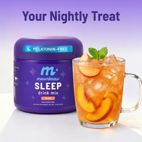 MoonBrew Peach – Melatonin-Free Magnesium Sleep Drink – Sugar-Free #