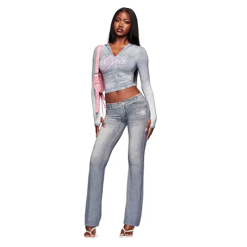 BLARE TRACKPANT - DENIM TROMPE L'OEIL
