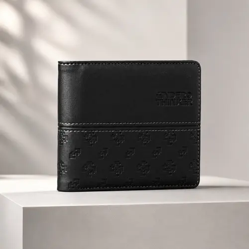 UNDER THINKER Amour Slim Wallet for Men, RFID Bifold Faux Leather Wallet with 6 Card Slots, Gift Box Included TDF