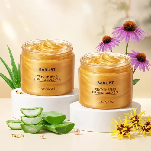 Buy 1 Get 1 Free 15-Day Anti Cellulite Cryo Thermo Sculpting Gold Cream | Invigorating Warming & Cooling Massage Cream for Toning & Smoothing Skin | Targeted Care for Belly, Thighs & Arms for Men & Women | 7.05oz/200g