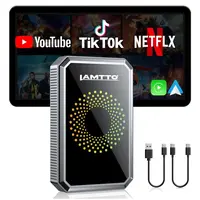 【CHECK COMPATIBILITY】LAMTTO 2026 Wired to Wireless CarPlay Adapter Support Netflix/YouTube/TikTok via Hotspot- ONLY for Wired CarPlay/AA Vehicles - NOT for Tesla / BMW / Wireless CarPlay | No Mods Needed | Car accessories for Summerwins