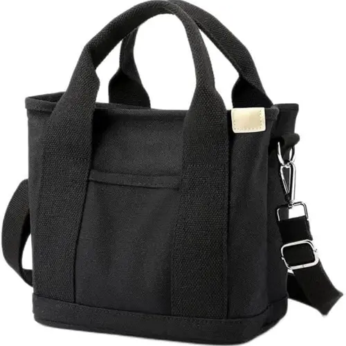 RIVERICH Small Tote Bag with Zipper, 2026 Canvas Multi-Pocket Crossbody Bag Shoulder Bag Satchel Hobo Bag Messenger Bag DealsForYouDays Casual Fabric Purse,back to school,back to school haul