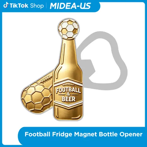 Football Fridge Magnet Bottle Opener