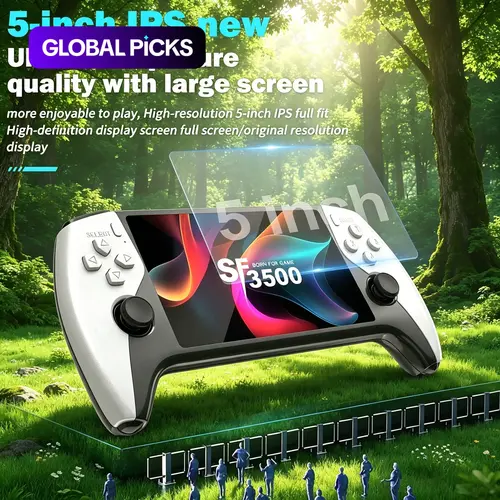 5-Inch SF3500 HD Handheld Video Game Console, Portable Gaming System & Retro Arcade Simulator with Dual-Player Support, TV Output, Audio-Video Playback & Gaming Product, Perfect for Gaming Lovers