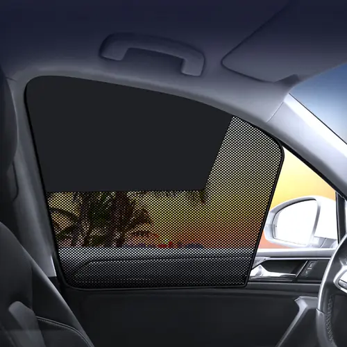 Joytutus Magnetic Car Side Window Shade, Heat Shield UV-Ray Blocker Auto Accessory, Universal Rear Window Cover for Kids, Summer Travel Car Interior Accessory