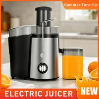 Summer promotion 2026 rotary juicer, centrifugal juice extractor with a large diameter feed opening, suitable for fruit and vegetable juices, easy to clean, stainless steel construction, BPA-free (black model).,campingessentials,campinggear