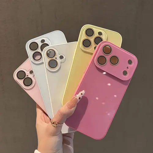 A must-have Phone Case for fashionistas: Fashionable Girl Rose Pink /Light pink/TF green/Glass Protective Case, available in various colors, Suitable for iPhone 17 Pro Max/16/15/14/13/12/11/Air/16E/MINI Series Simple, Fashionable and Beautiful Phone Case