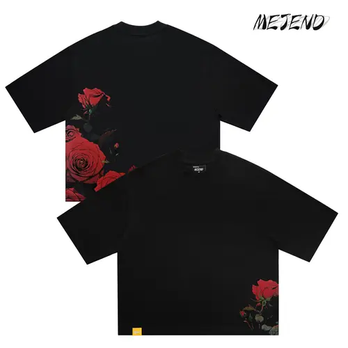 12oz Max Heavyweight Cropped Tee, 100% Cotton, Casual Crewneck Tshirt, Mens Graphic Tees, Short Length Boxy Fit, MeJend Thick Fabric Tshirt Streetwear Round Neck Menswear Top