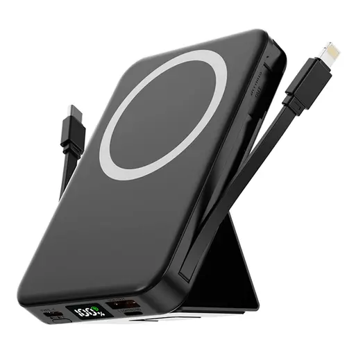 10000mah Magnetic USB Power Bank, LED Display 22.5W PD Fast Charging Wireless Charger Portable Mobile Chargeable Powerbank with Cable, Travel Battery Pack Portable Rechargeable Battery Compatible with iPhone 17/16/15/14/13/12 Pro/Pro Max