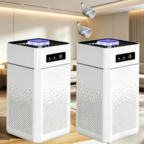 2 Sets Large Room Air Purifier with Filters USB Charging Cable, Remove Odors And Dust Air Purifiers for Home Bedroom Room Office#DealsForYouDays,dorm essentials,home essentials
