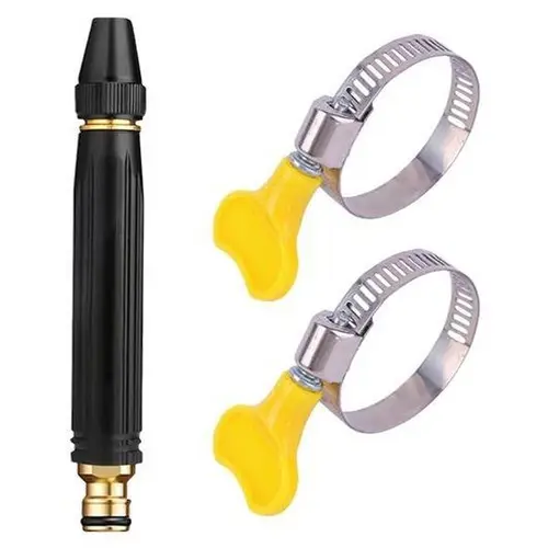 【FathersDayGift】A household high-pressure car wash nozzle/Handheld Garden Sprayer,Portable Pump Sprayer with 2 Hose Clamps,Adjustable Watering Tool for Plants,Vegetables,Yard Care and Outdoor Cleaning,summersale,dealsforyoudays