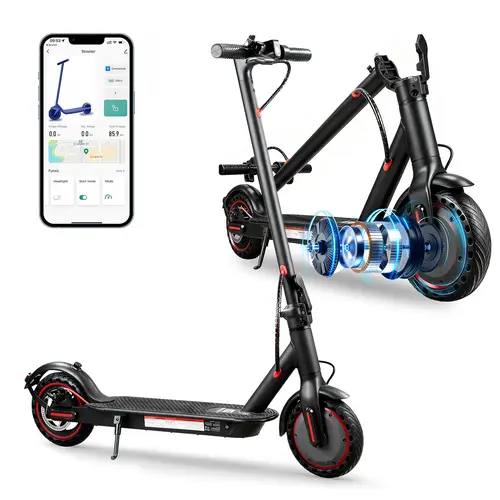 UrbanFish U5 Electric Scooter, for Adults 30km/h Top Speed, 8.5" Tires, 350W/500WMotor, 19-21 Miles Range,Folding E-Scooter withDual Braking and Lights, APP Control