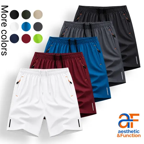 SummerVibes Men's Thin Shorts, Thin Fabric, Summer Fashion Men's Wear, Sports and Fitness, Outdoor Running and Playing, Multiple Colors to Choose from, Lightweight Shorts, Breathable and Comfortable for Daily Commuting