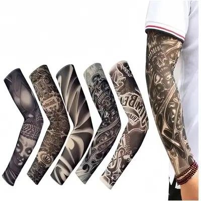 6 Pack Cooling Upper Arm Compression Sleeves, UV Sun Protection Breathable Covers, Outdoor Sports Men's Accessories for Men & Women, Upper Arm Compression Sleeve,father'sdaygifts,campingessentials,campinggear