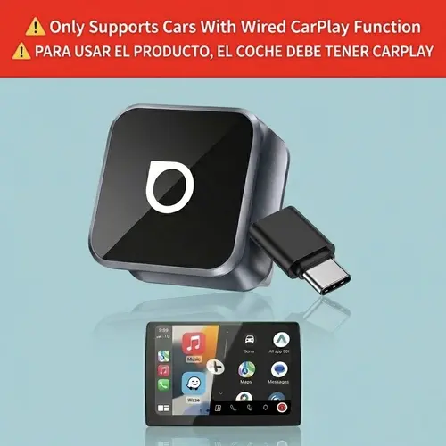 OTTOCAST 2026 Cube Upgrade Fast Wireless CarPlay Adapter, 2in1 Wireless CarPlay & Android Auto Adapter, Wireless CarPlay and YouTube Adapter, Dual-Band 2.4G+5G for Cars After 2016