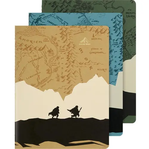 Moleskine Limited Edition The Lord of the Rings Cahier Journals (Set of 3) Aesthetic Notebook Diaries