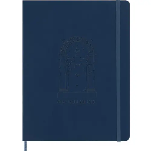 Moleskine Limited Edition The Lord of the Rings Ruled XL Soft Cover Notebook with Doors of Durin Graphic, Journaling Supplies, Collectibles, Notebook Journal, Fantasy Aesthetic, 70 g/m² Acid-Free Paper