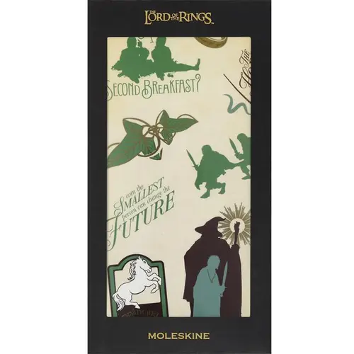 Moleskine Limited Edition The Lord of the Rings Character-Based Journaling Stickers Set - 3 Sheets, Diary Sticker Pack for Decorative Use on Laptops Journals
