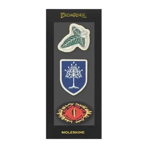 Moleskine Limited Edition The Lord of the Rings 3-Piece Collectible Embroidered Adhesive Patches, Office Stationery Embroidery Patches