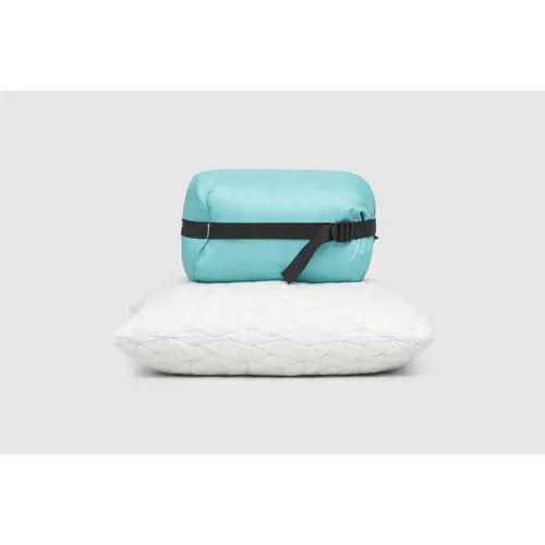 Coop Home Goods Memory-Foam Travel & Camping Adjustable Pillow, CertiPUR-US Certified, GREENGUARD Gold Certified, Microfibre Cover, Machine Washable