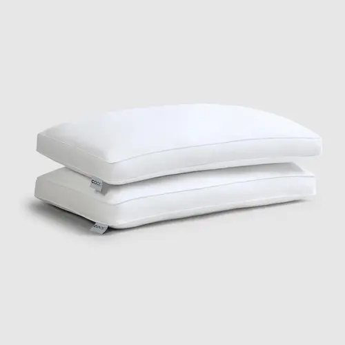 COOP Sleep Goods Essence Adjustable Down Alternative Pillows 2-Pack, Breathable Bed Pillows with 2-Inch Gusset for Side, Back, and Stomach Sleepers, Classic and Crescent Shapes, Queen and King Sizes, Cooling Bedding, Coop Pillow, 2-Pieces