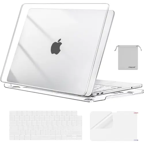 MOSISO 4-in-1 Protective Bundle for 13-in MacBook Neo (2026 Release, A3404 Matched, A18 Pro Chip) - Polycarbonate Crack-Scratch Resistant Hard Shell Case, Flexible Screen Protector, 2 Keyboard Covers for School, Daily Work, Water Resistant, None, Specific