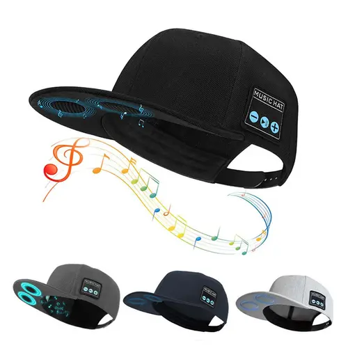 Vintage Newsboy Bluetooth Hat with 5.0 HD Sound, Adjustable Fit, Wireless Smart Speakers - Men's Hats for Commuting, Sports - Comfortable Fashion Trend All-Season Sports & Outdoor Cap, Gifts for Boyfriends, Cool Gifts for Guys