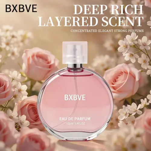 Mother's Day Gift | BXBVE Strawberry Floral Fruity Eau de Parfum 100ml (3.4oz) | Unisex Perfume For Women & Men | Sweet Juicy Fruity & Floral Notes | Long-Lasting Luxury Fragrance | Perfect Gift