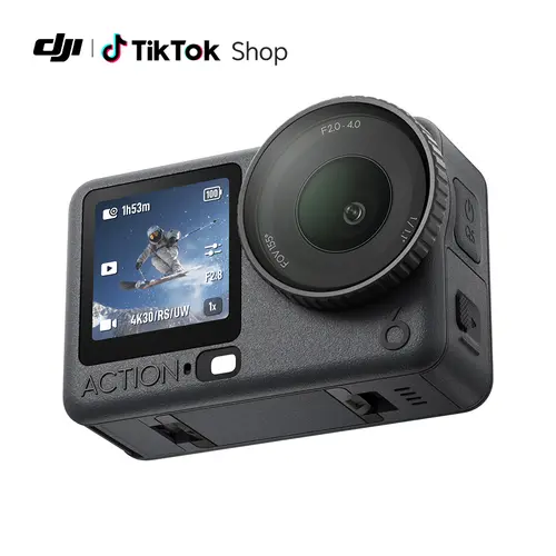 DJI Osmo Action 6 Combo, Action Camera with 1/1.1″ Square Sensor, Variable Aperture of f/2.0–f/4.0, Cold-Resistant, 4hrs Battery, Action Camera 8K Ideal for Daily Use
