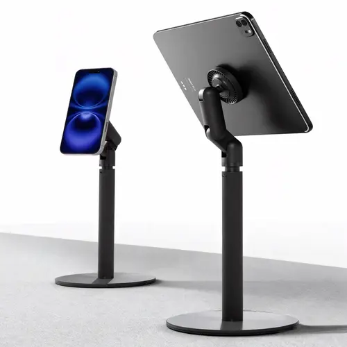 Summer Sale MagSafe 360 Adjustable Desk Mount for iPhone, iPads, Smartphone & Mobile Devices - Sturdy Aluminum Alloy Phone Holder & Mounts, Portable Universal MagStand, Ideal for Filming Setup & Vlogging, Phone Holders & Mounts