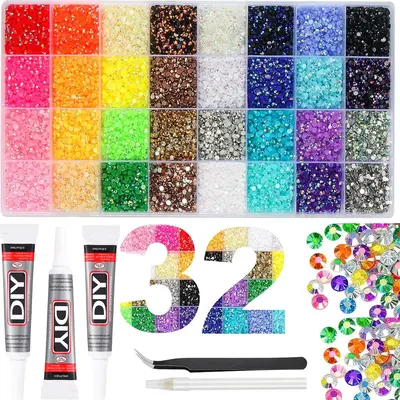 DIY Gemstone Kit Rainbow Gems Nail Art Supplies