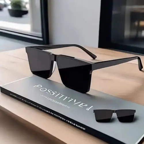 Unisex Square Men's Sunglasses - Full Rim TR Frame, UV400 Sports Eyewear, Metal Hinges, Lightweight Fashion Shades for Driving & Outdoor Activities