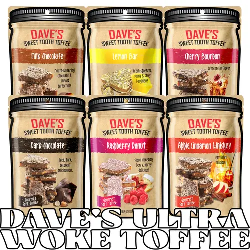 Alternative Facts Toffee Bundle - Dave's Sweet Tooth, 1.5 Pounds Of The World's Most Greatest And Bigly Candy Snack Ever (Some Say)