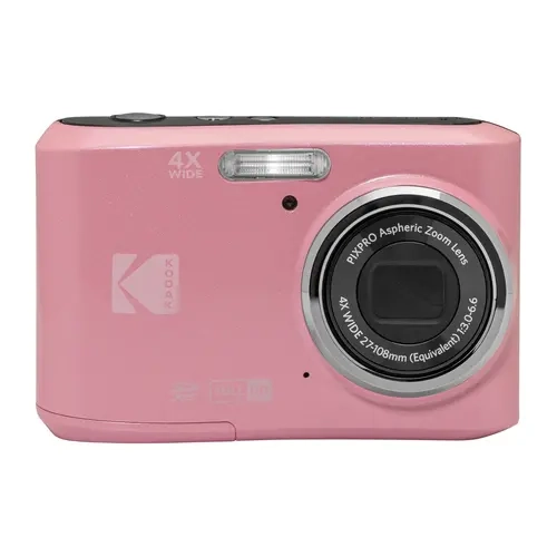 Kodak PixPro FZ45 Friendly Zoom Point & Shoot Digital Camera - 16MP, 1080p Full HD Recording, Batteries Included, Built-In Lens, Easy-View Screen, Easy-Use Buttons (Pastel Pink)