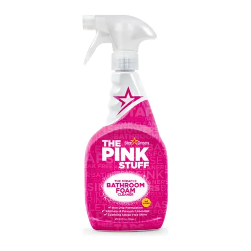The Pink Stuff Bathroom Foam Spray 750ml | Bathroom Cleaner for Showers, Tiles, Tubs, Sinks & Limescale
