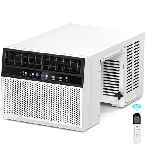 Antarctic Star 10,000-12,000 BTU Upgraded Window Air Conditioner - R32 Energy Smart, Digital Display, Cools 350 Sq.Ft., 7 Modes, Ultra-Quiet, Remote Control, Easy Install, Dehumidifier, Ideal for Bedrooms, Dorms, Offices, White Home Cooling Solutions