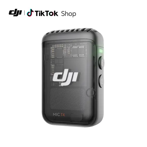 DJI Mic 2 Transmitter, Wireless Microphone with Intelligent Noise Cancelling, 14-Hour Internal Recording, 6-Hour Battery, Magnetic Attachment, Bluetooth Microphone, YouTube, Vlogs