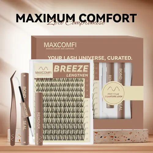 Maxcomfi Lengthen Breeze False Eyelashes -Dd curl , Spider Lashes , Kim K Lashes , Maddy lashes, Summerlashes