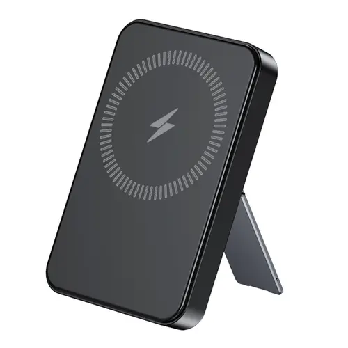 10000mah Portable Magnetic USB C Multifunctional Power Bank, Foldable Metal Stand, 15w Wireless Charger, LED Display, Compatible with Smartphone iPhone 17/16/15/14/13/12 /Pro /Max /Plus, Ideal for Travel and Daily Use