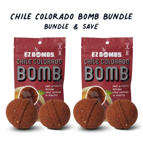 Chile Colorado Bomb bundle by EZ Bombs - Seasoning Spice Bomb Flavor for Authentic Mexican Dishes - Traditional