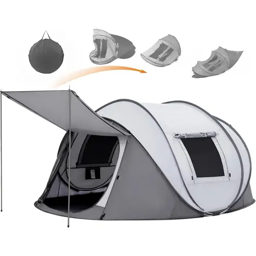 Outvita 2 Person Easy Pop Up Tent Waterproof Automatic Setup 2 Doors-Instant Family Tents for Camping Hiking & Traveling Summervibes