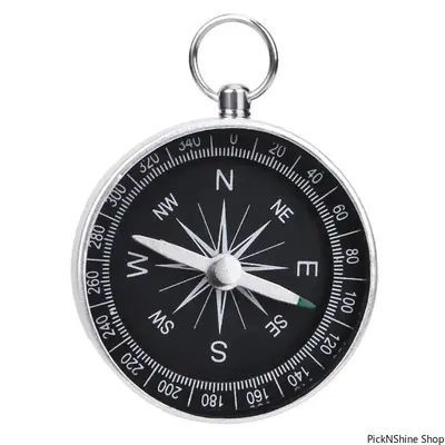 Aluminum Alloy Compass Keychain Pendant - Mini Pocket Portable Metal Keychain for Women, Practical Outdoor Adventure Accessory, Holiday Gifting Item, Keychains For Women