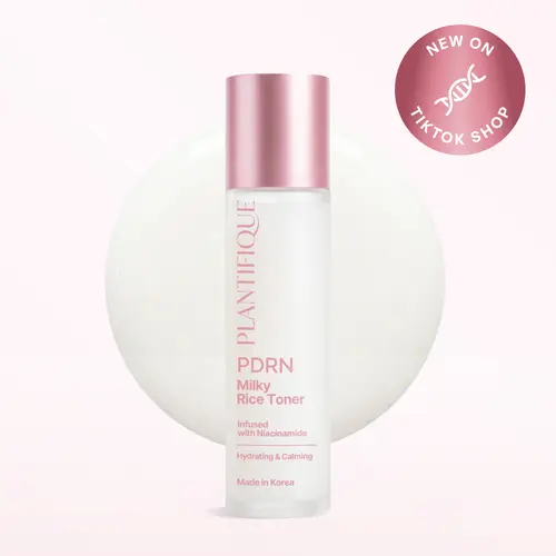 [PLANTIFIQUE Official Shop] Rice PDRN Milky Toner - Smooth, Lightweight, Nourishing Daily Face Toner for Sensitive Skin with Rice Extract, Niacinamide, Ceramides & Hyaluronic Acid, Hydrating & Soothing Skincare