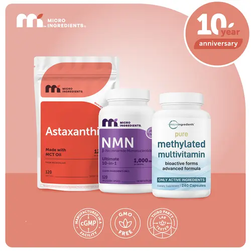 Dr. Faith’s anti-aging protocol: Methylated Multivitamin, NMN Complex & Astaxanthin