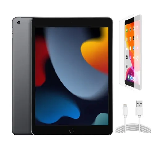 Refurbished iPad 9th Gen (WiFi)-Very Good Condition with Tempered Glass Screen Protector & 1 Year Warranty